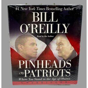 Bill O"Reilly CD Audiotape NIP New Sealed Pinheads and Patriots Unabridged 6 CDs